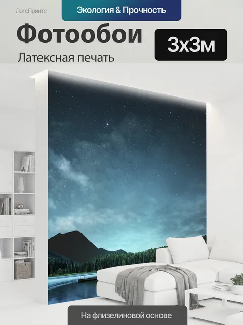 300 × 300 см · Латексная печать