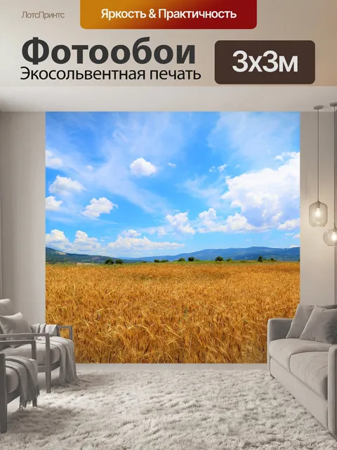 Фотообои Пшеница, поле, земля