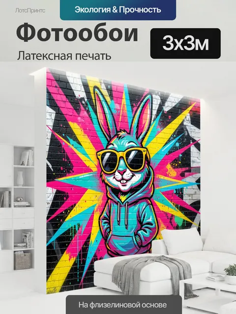 300 × 300 см · Латексная печать