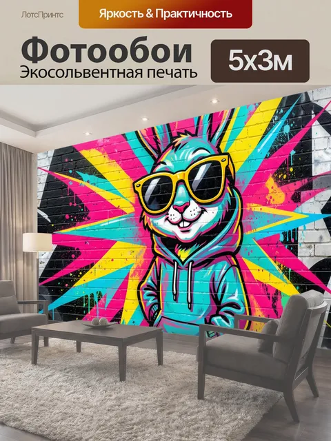 500 × 300 см · Экосольвентная печать