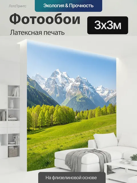 300 × 300 см · Латексная печать
