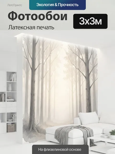 300 × 300 см · Латексная печать