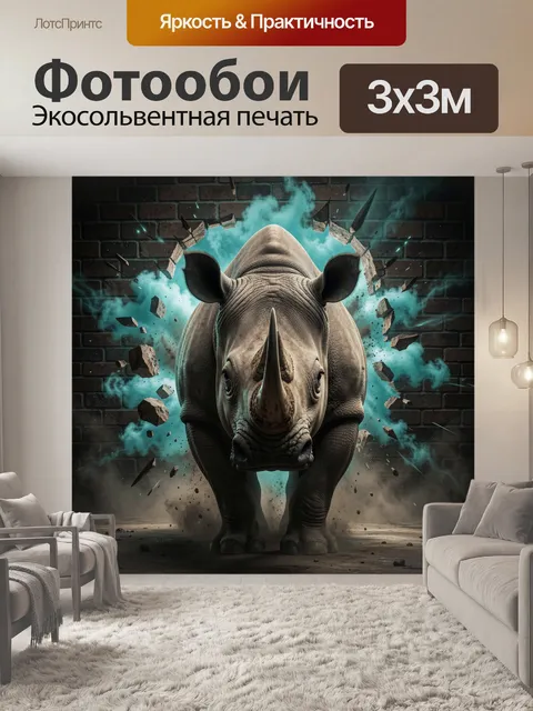 300 × 300 см · Экосольвентная печать