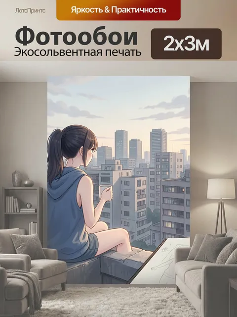 200 × 300 см · Экосольвентная печать