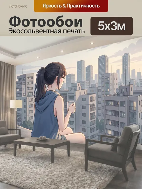 500 × 300 см · Экосольвентная печать
