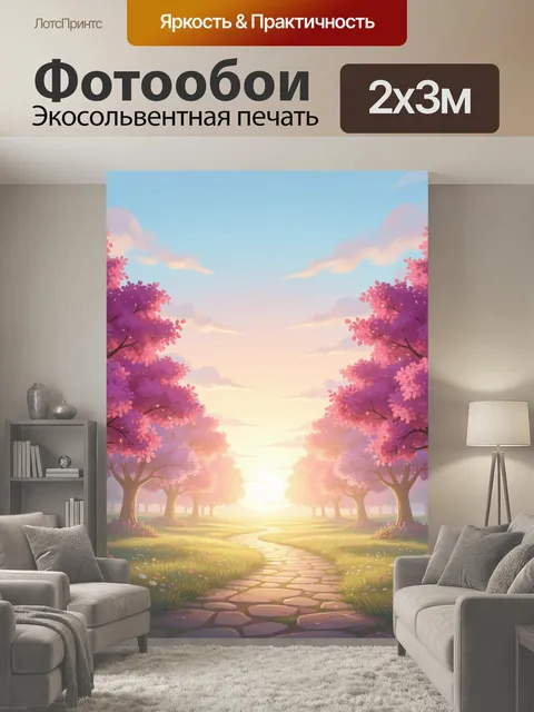 200 × 300 см · Экосольвентная печать