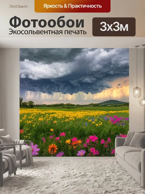 Фотообои С в перед грозой