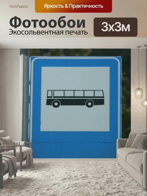 300 × 300 см · Экосольвентная печать