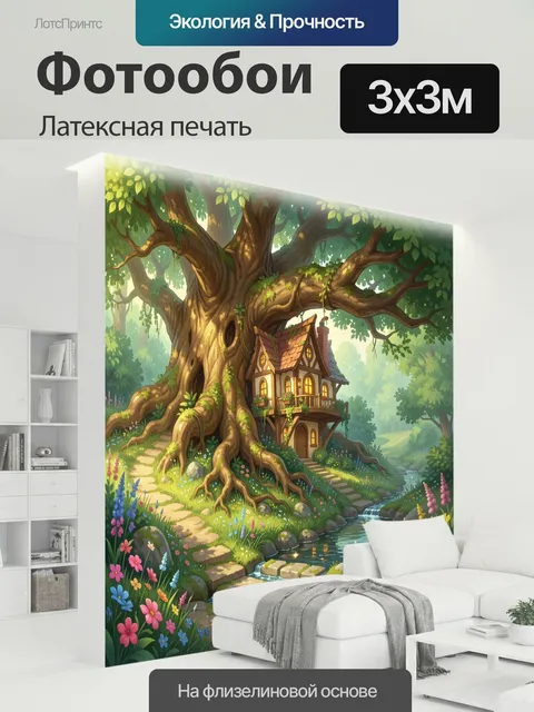300 × 300 см · Латексная печать
