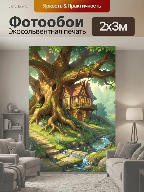 200 × 300 см · Экосольвентная печать