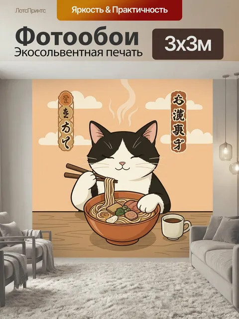 300 × 300 см · Экосольвентная печать