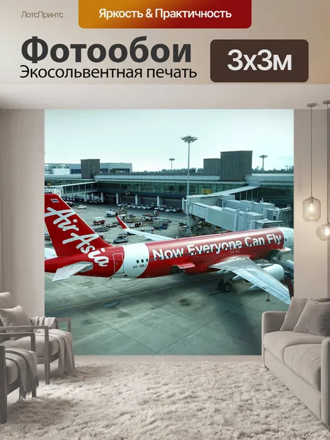 Фотообои Авиакомпания, самолет, небо