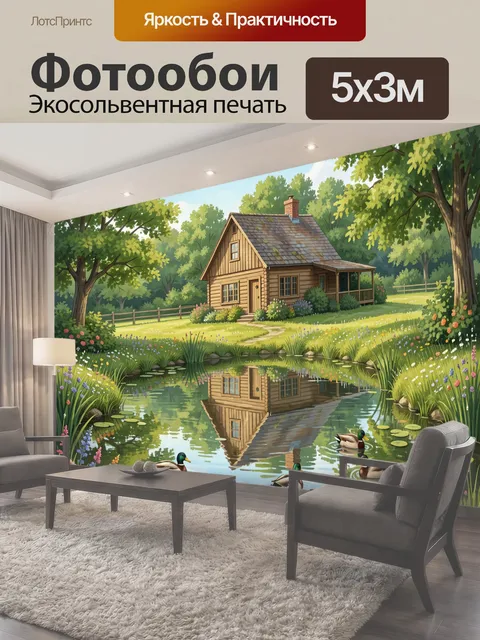 500 × 300 см · Экосольвентная печать