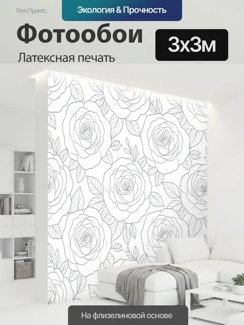 300 × 300 см · Латексная печать