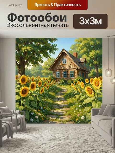300 × 300 см · Экосольвентная печать