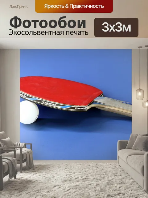 Фотообои Настольный теннис, виды спорта, игра