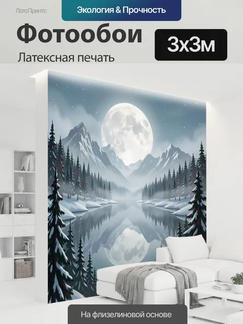 300 × 300 см · Латексная печать