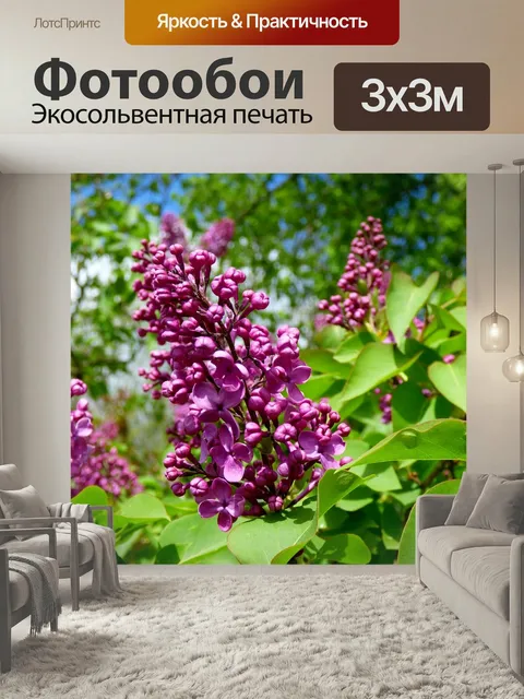 Фотообои Сирень, цветок, сад