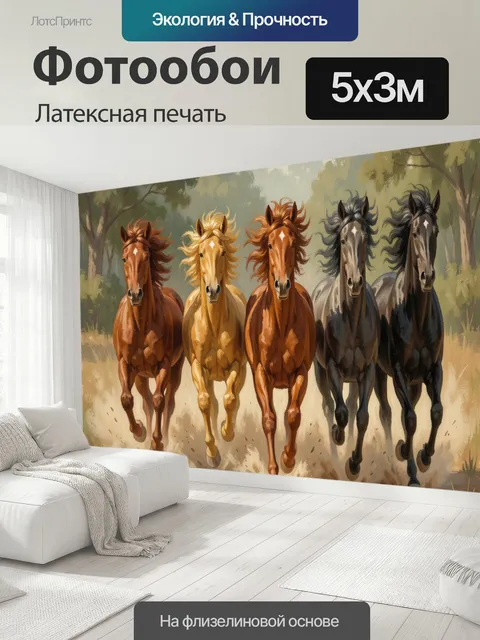 500 × 300 см · Латексная печать