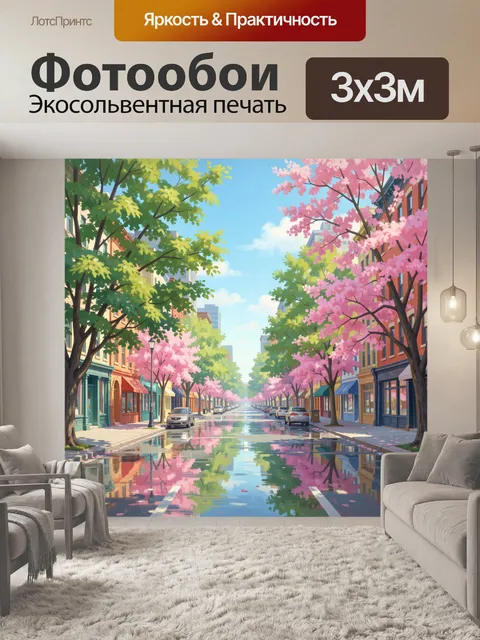 300 × 300 см · Экосольвентная печать