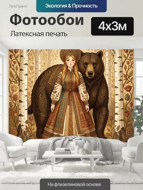 400 × 300 см · Латексная печать