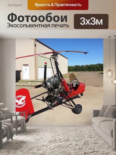 Фотообои Самолет, автожир, авиация