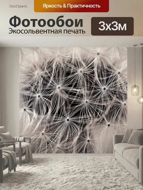 Фотообои Одуванчик, закрывать, остроконечный цветок