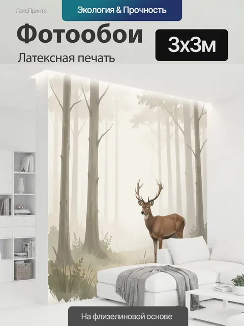 300 × 300 см · Латексная печать
