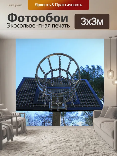 Фотообои Баскетбольное кольцо, баскетбол, корзина для стритбола