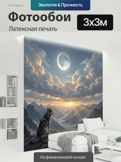 300 × 300 см · Латексная печать