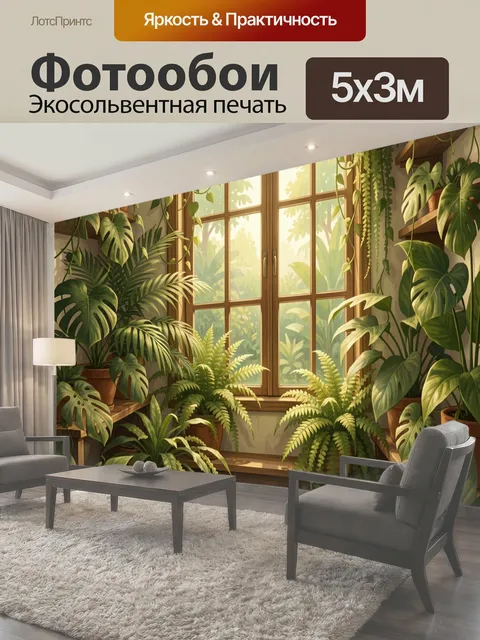 500 × 300 см · Экосольвентная печать