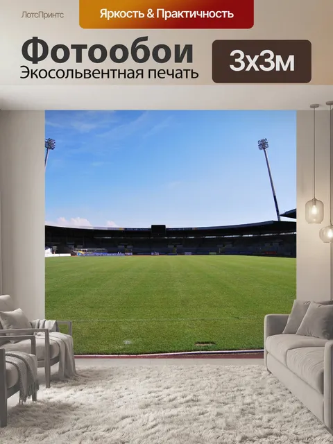 Фотообои Стадион Арена футбольной Brunswick арене спорт стадион газон прожекторы