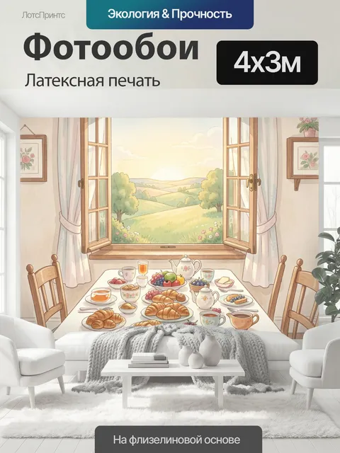 400 × 300 см · Латексная печать