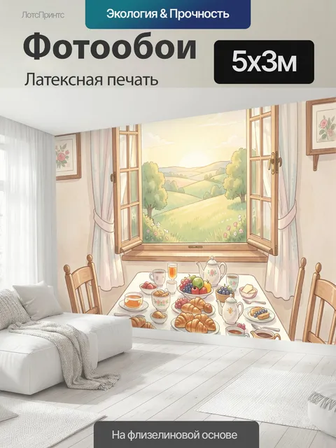 500 × 300 см · Латексная печать