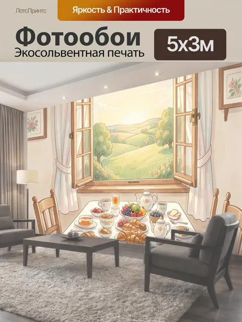 500 × 300 см · Экосольвентная печать