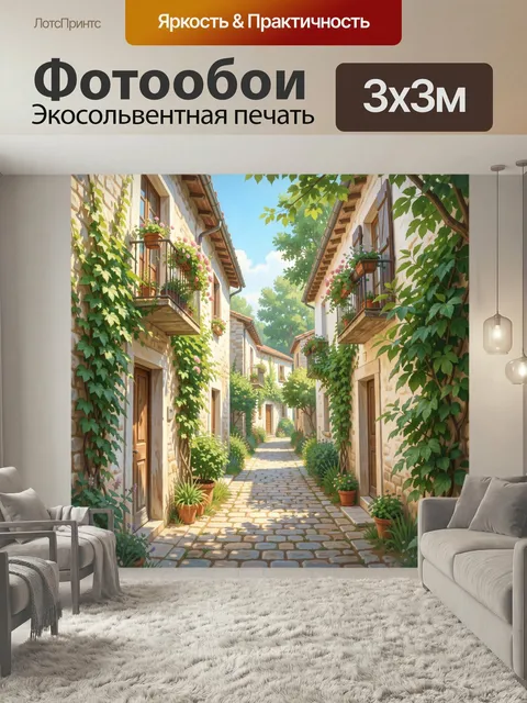 Фотообои Уютная средиземноморская улочка