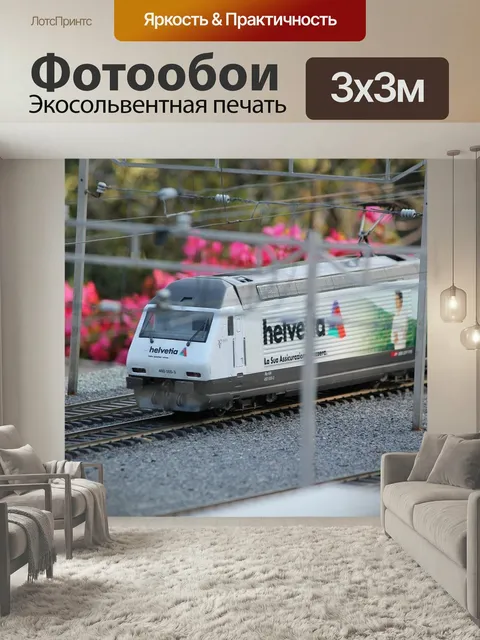 Фотообои Модель, поезд, швейцарец
