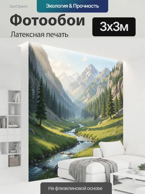 300 × 300 см · Латексная печать