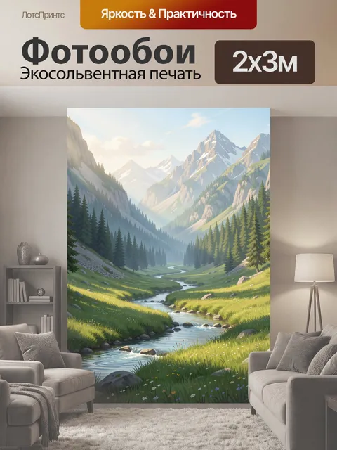 200 × 300 см · Экосольвентная печать