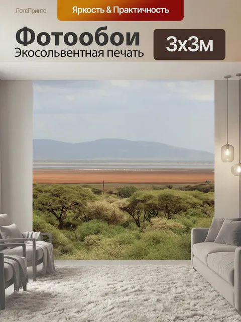 Фотообои Простой, сафари, пейзаж