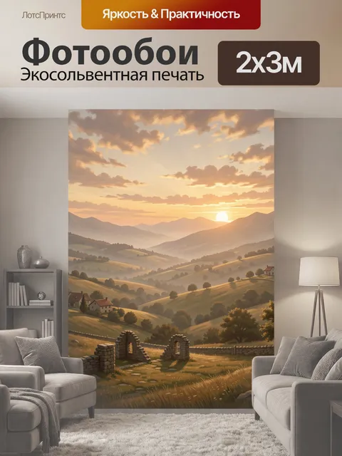200 × 300 см · Экосольвентная печать