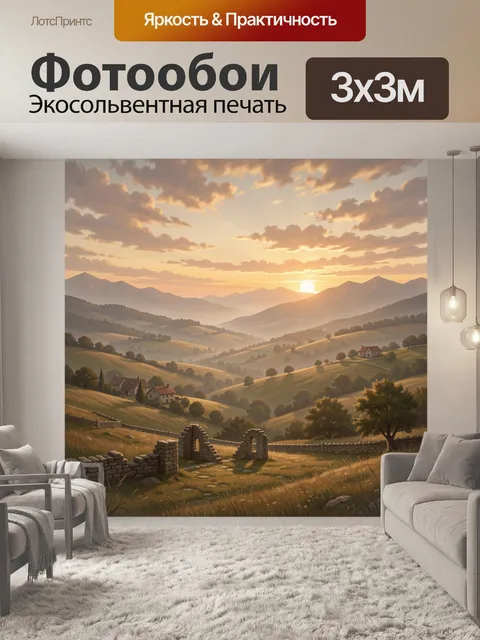 300 × 300 см · Экосольвентная печать