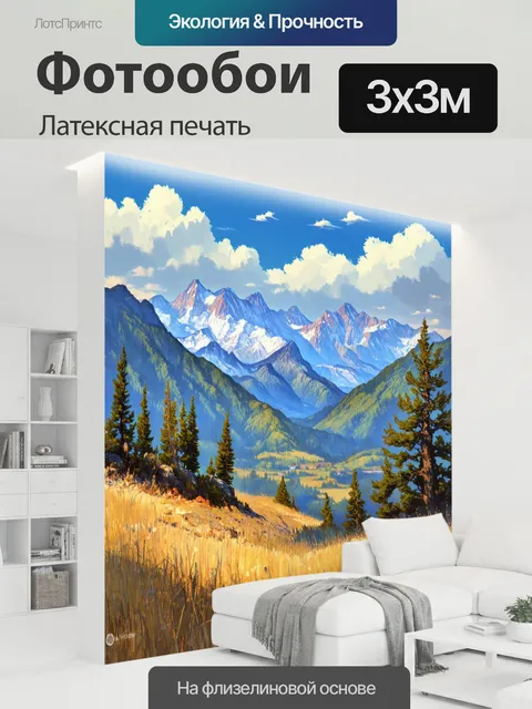 300 × 300 см · Латексная печать