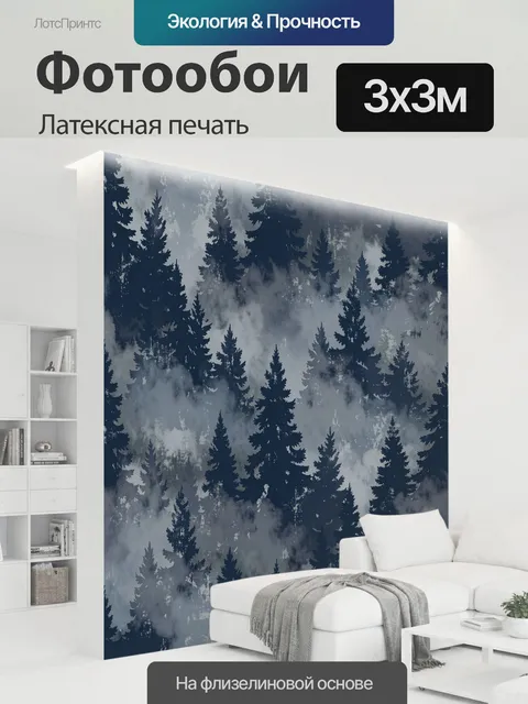 300 × 300 см · Латексная печать