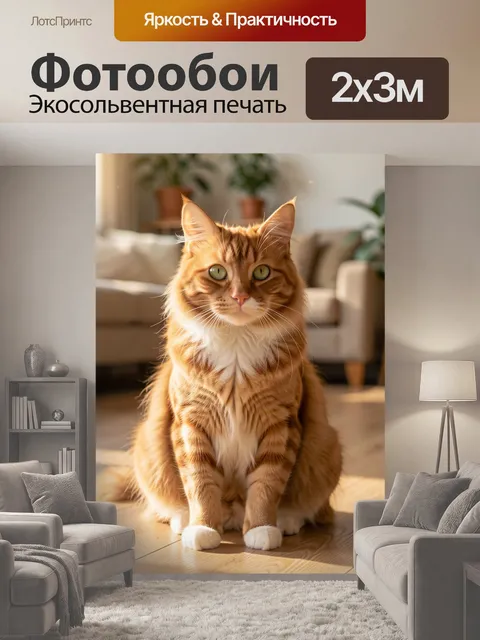 200 × 300 см · Экосольвентная печать