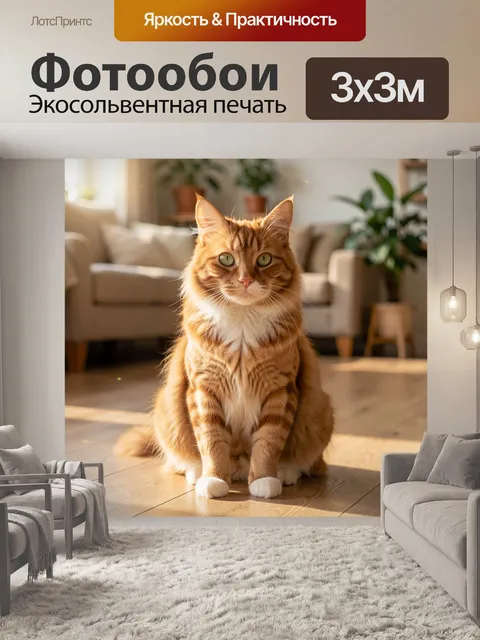 300 × 300 см · Экосольвентная печать