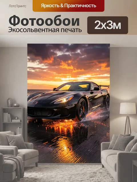 200 × 300 см · Экосольвентная печать
