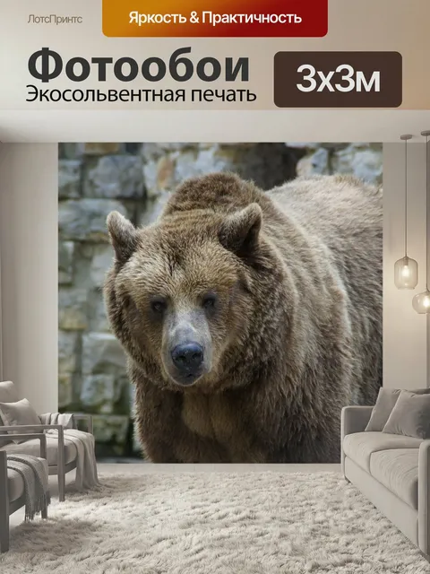 Фотообои Нести, бурый медведь, гризли