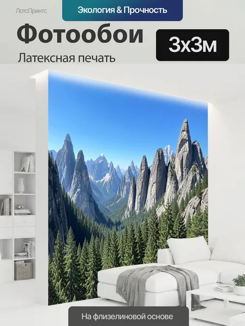 300 × 300 см · Латексная печать