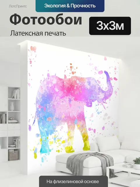 300 × 300 см · Латексная печать